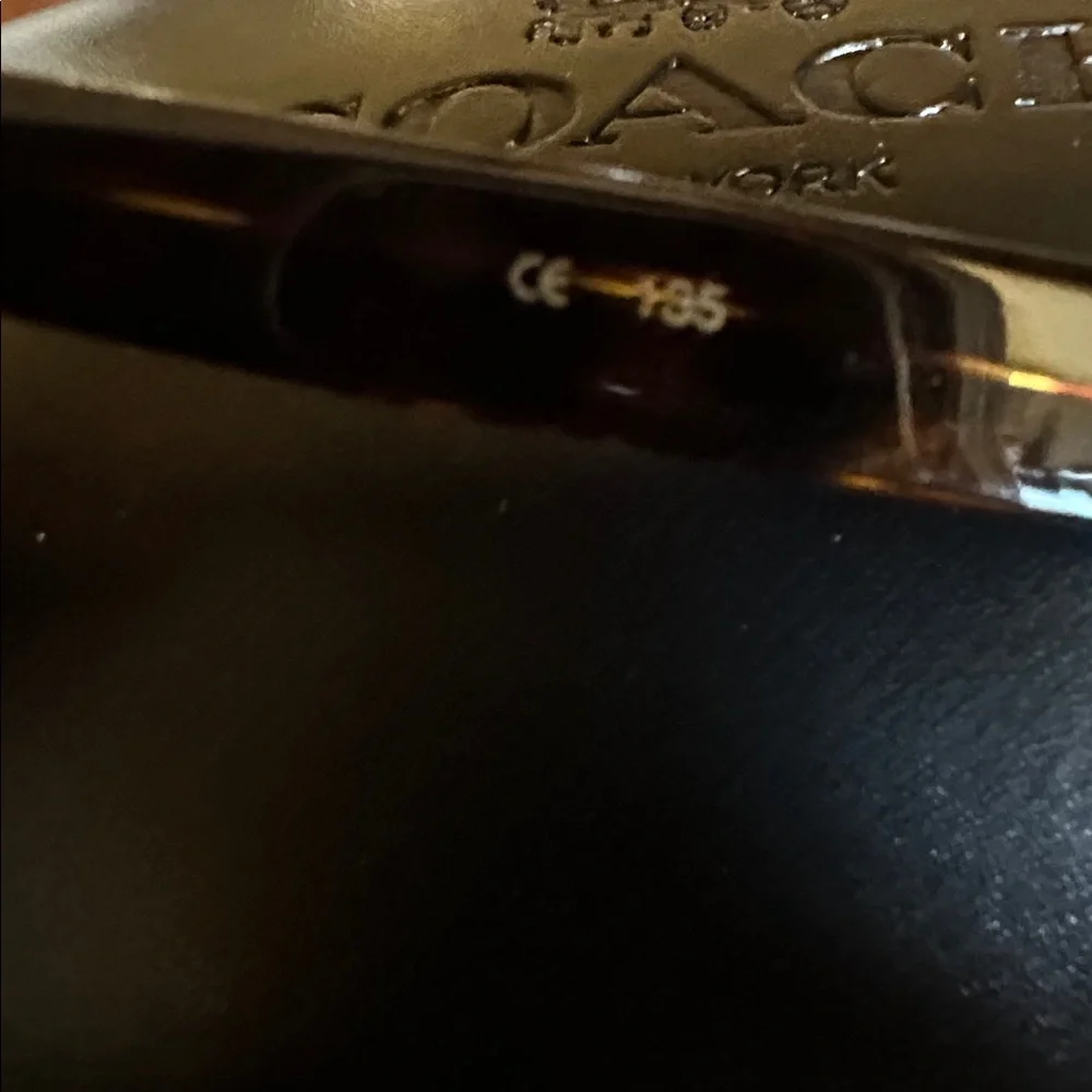 New Coach Jasmine Tortoise frames with case and cleaning cloth 52-16-135